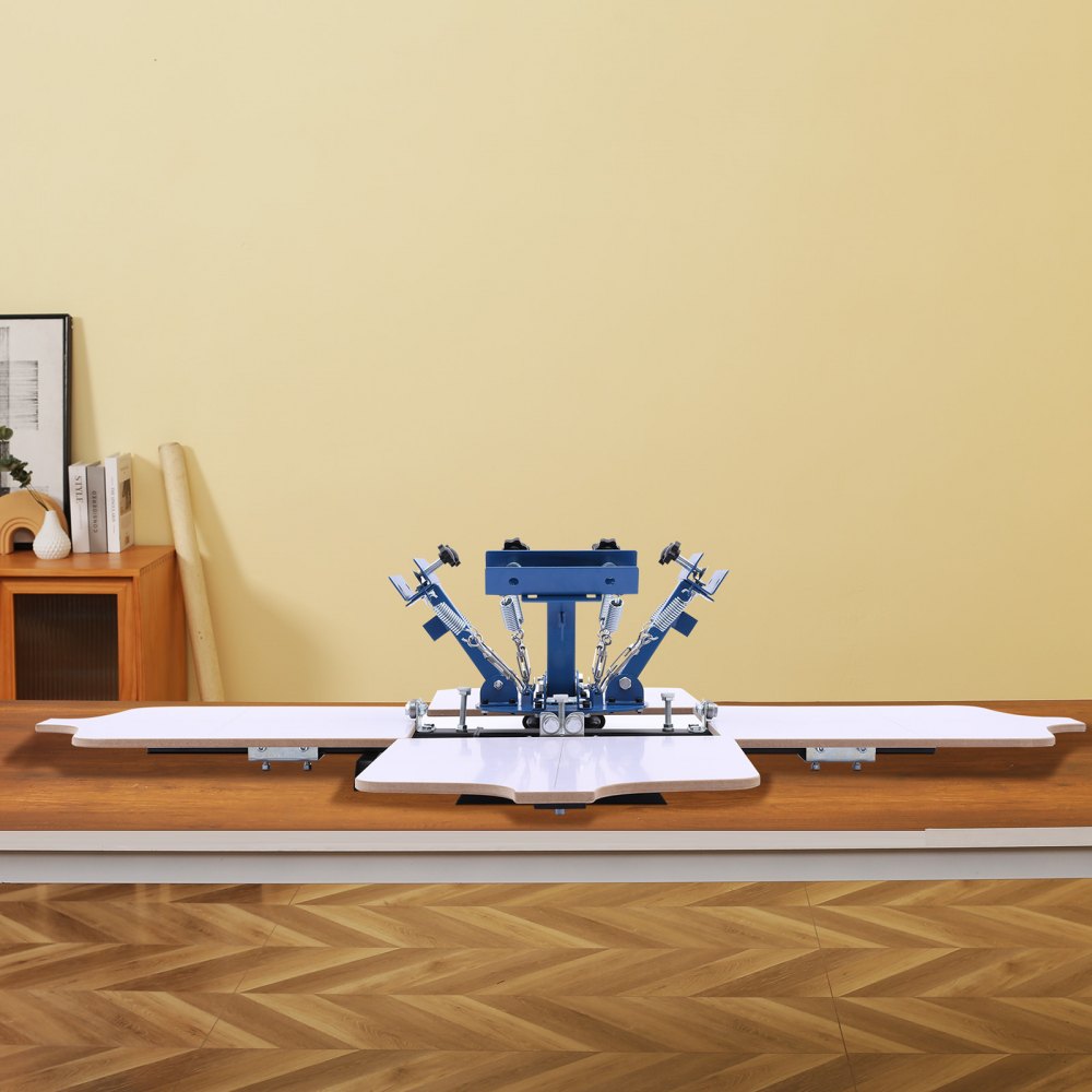 VEVOR Screen Printing Machine 4 Color 4 Station Silk Screen Printing Press, 21.3 x 17.7 in, 360° Rotatable, Accurate