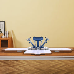 VEVOR Screen Printing Machine 4 Color 4 Station Silk Screen Printing Press, 21.3 x 17.7 in, 360° Rotatable, Accurate