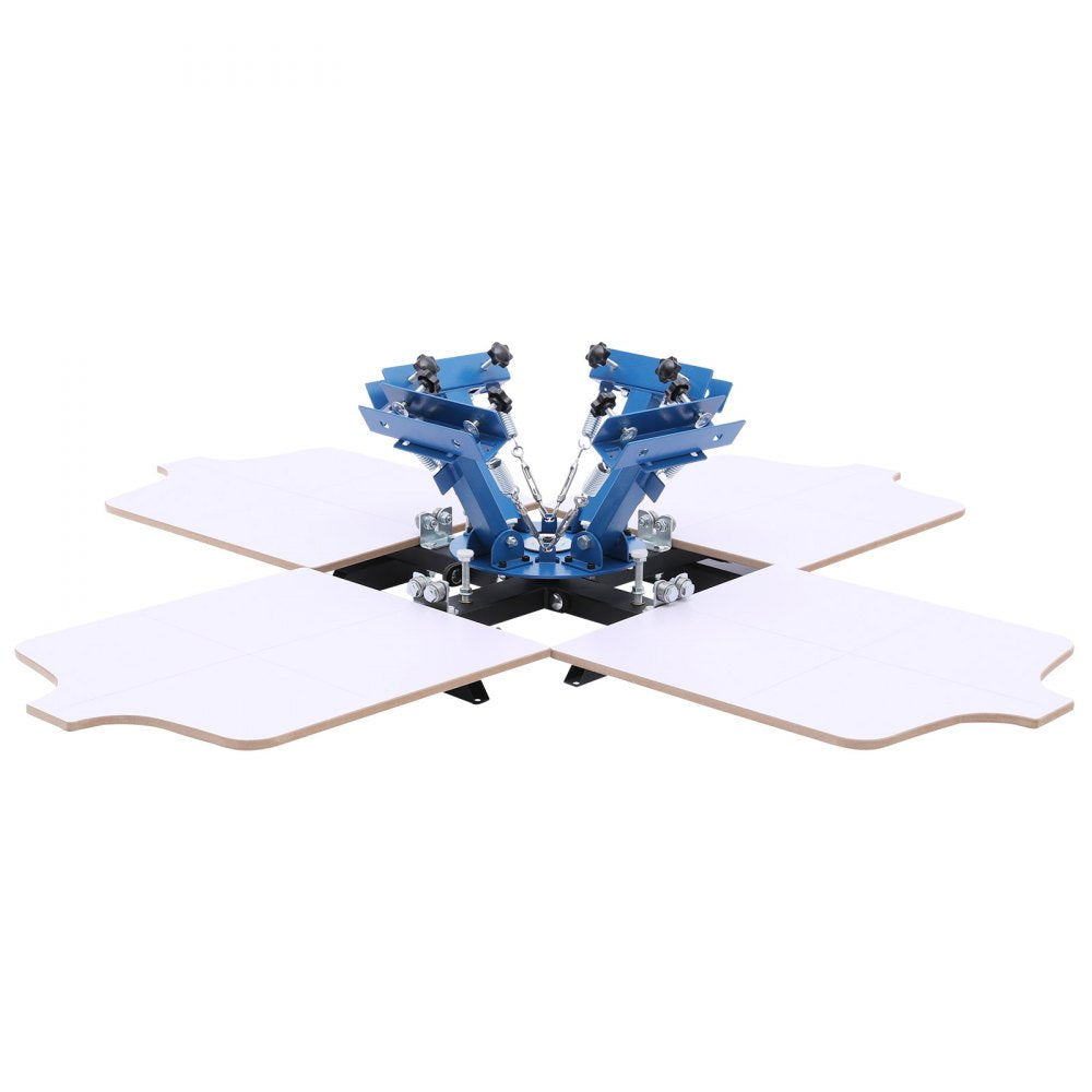 VEVOR Screen Printing Machine 4 Color 4 Station Silk Screen Printing Press, 21.3 x 17.7 in, 360° Rotatable, Accurate
