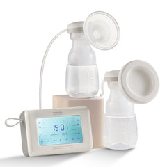 VEVOR Breast Pump, Single/Double Adjustable Electric Breast Pumps, 4 Modes & 9/15 Levels, Reciprocating Piston Pumps