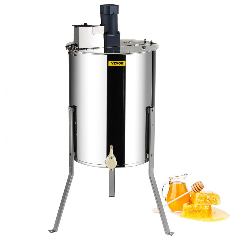 VEVOR Electric Honey Extractor, 4/8 Frames Honey Spinner Extractor, Stainless Steel Beekeeping Extraction, Apiary
