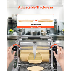 VEVOR Electric Tortilla Maker, Automatic Corn Tortilla Making Machine with Non-Stick Coating and Two Molds(4 in + 6