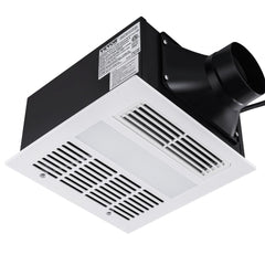 VEVOR Bathroom Exhaust Fan, 1500W Heating, 110 CFM High-Efficiency Ventilation, 1.5sones Low Noise Operation