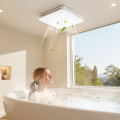 VEVOR Bathroom Exhaust Fan with LED Light, 80 CFM 4000K Bathroom Vent, 1.5 Sones Low-Noise, Premium Motor Ceiling Fan