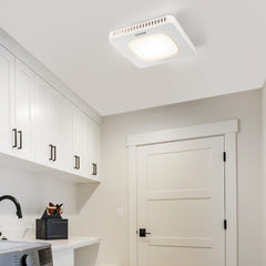 VEVOR Bathroom Exhaust Fan, 110 CFM High-Efficiency Ventilation, 1.5sones Low Noise Operation All-Copper Motor