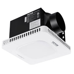 VEVOR Bathroom Exhaust Fan, 110 CFM High-Efficiency Ventilation, 1.5sones Low Noise Operation All-Copper Motor