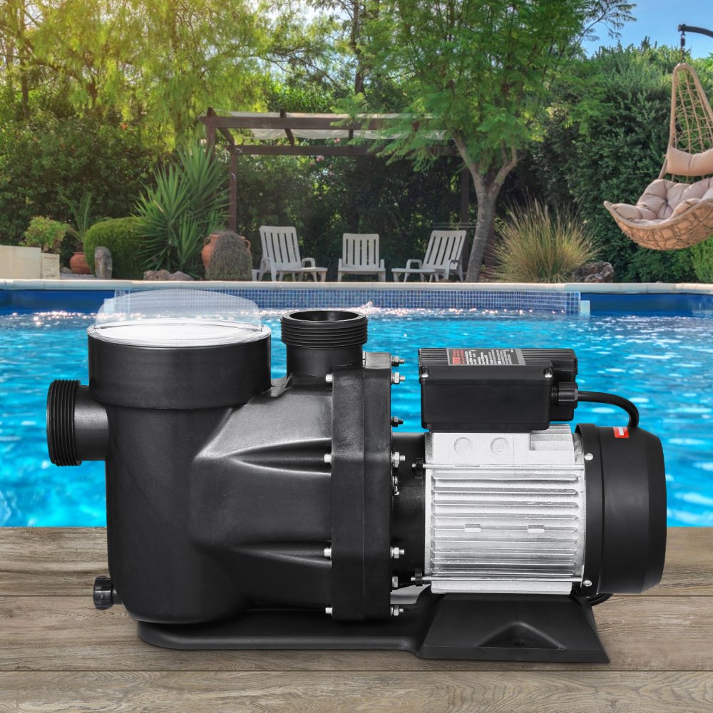 VEVOR Above Ground Pool Pump, 3 HP, 149 GPM Max Flow Single Speed Swimming Pool Pump, 220V 3450 RPM 42 ft Max Head Lift