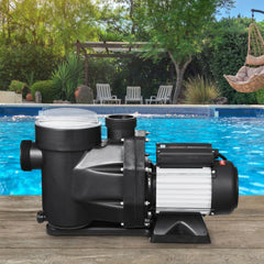 VEVOR Above Ground Pool Pump, 2 HP, 135 GPM Max Flow Single Speed Swimming Pool Pump, 220V 3450 RPM 61 ft Max Head Lift