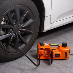 VEVOR Electric Car Jack, 5 Ton/11023 LBS Hydraulic Car Jack, Portable Car Jack Lifting with Built-in Inflatable Pump