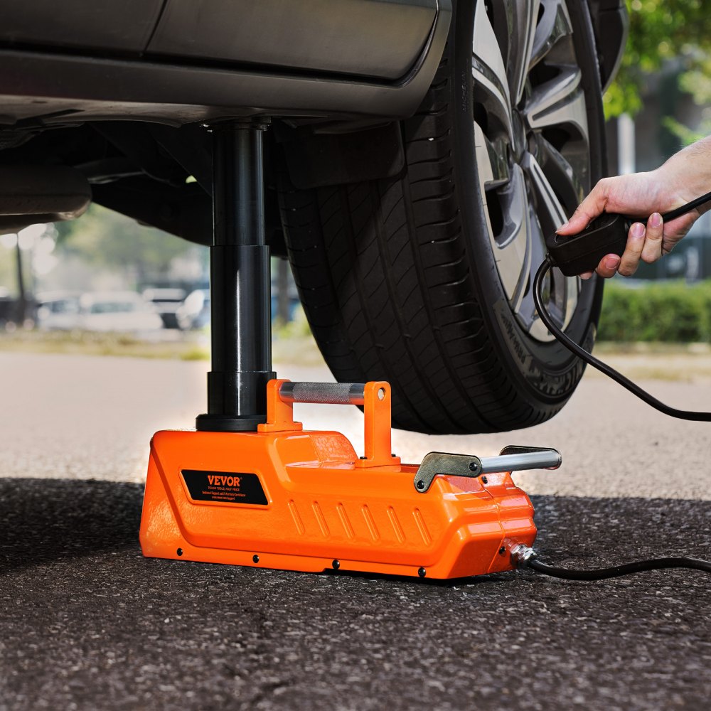 VEVOR Electric Car Jack, 15 Tons /33000 lbs, Adjustable Electric Scissor Jack with High Load Capacity, 12V Dual-Powered