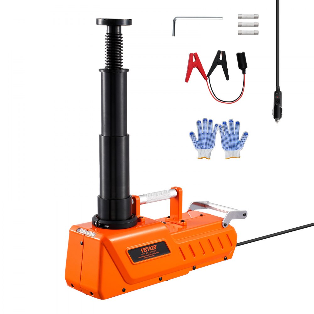 VEVOR Electric Car Jack, 15 Tons /33000 lbs, Adjustable Electric Scissor Jack with High Load Capacity, 12V Dual-Powered