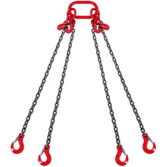 VEVOR Chain Sling, 5/16 inch x 10 ft Lifting Chains with Hooks, G80 Engine Chain Hoist Lifts, 11000 lbs/5 Ton Lifting