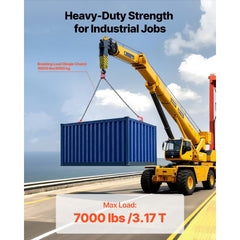 VEVOR Chain Sling, 5/16 in x 10 ft Lifting Chains with 2 Leg Grab Hooks, Heavy Duty G80 Alloy Steel Lifting Sling