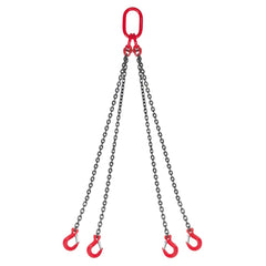 VEVOR Chain Sling, 1/4 in x 5 ft Lifting Chains with 4 Leg Grab Hooks, Heavy Duty G80 Alloy Steel Lifting Sling