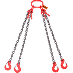 VEVOR Chain Sling, 5/16 inch x 5 ft Lifting Chains with Hooks, G80 Engine Chain Hoist Lifts, 11000 lbs/5 Ton Lifting