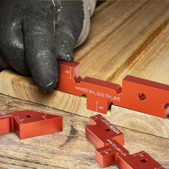 VEVOR Router Table Adjustment Bars, 14-piece Set, Durable Aluminum Construction Blocks for Measuring Depths, Heights