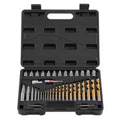 VEVOR Screw Extractor Set with Drill Bits, 41 Pieces, Easy Out Bolt Extractors and Drill Bits, with Adapters, Solid
