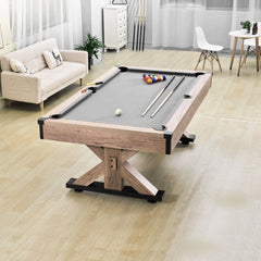 VEVOR Billiards Table Combo Set, 7ft 3-in-1 Multi Game Table with Dining, Pool, and Tennis Table, Includes Full Set of
