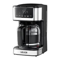 VEVOR Programmable Coffee Maker, 12 Cup Programmable Drip Coffee Makers with Touch Screen, 4-Hour Keep Warm Coffee
