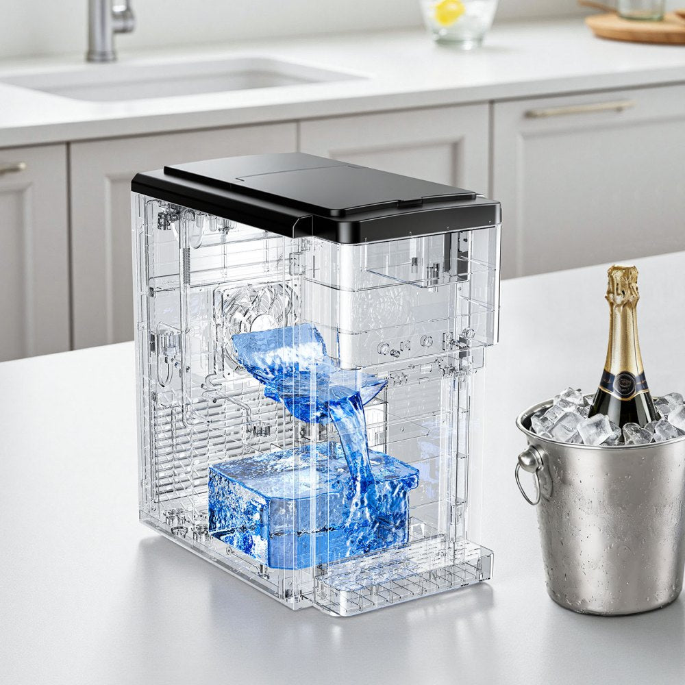 VEVOR Water Dispenser with Ice Maker, 3-in-1 Countertop Water Dispenser, 35 LBS/24H, 12 Cubes/7 Min Fast Ice Making
