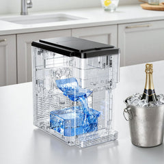 VEVOR Water Dispenser with Ice Maker, 3-in-1 Countertop Water Dispenser, 35 LBS/24H, 12 Cubes/7 Min Fast Ice Making