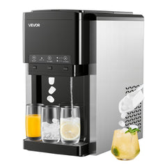VEVOR Water Dispenser with Ice Maker, 3-in-1 Countertop Water Dispenser, 35 LBS/24H, 12 Cubes/7 Min Fast Ice Making