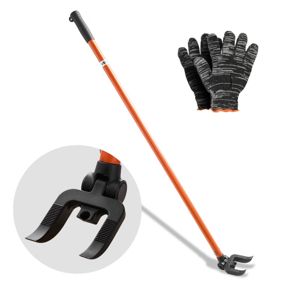 VEVOR Pallet Buster Tool, 44 Inch Carbon Steel Handle Wrecking Pry Bar, 2000 lbs Weight Capacity, Heavy Duty Deck Board