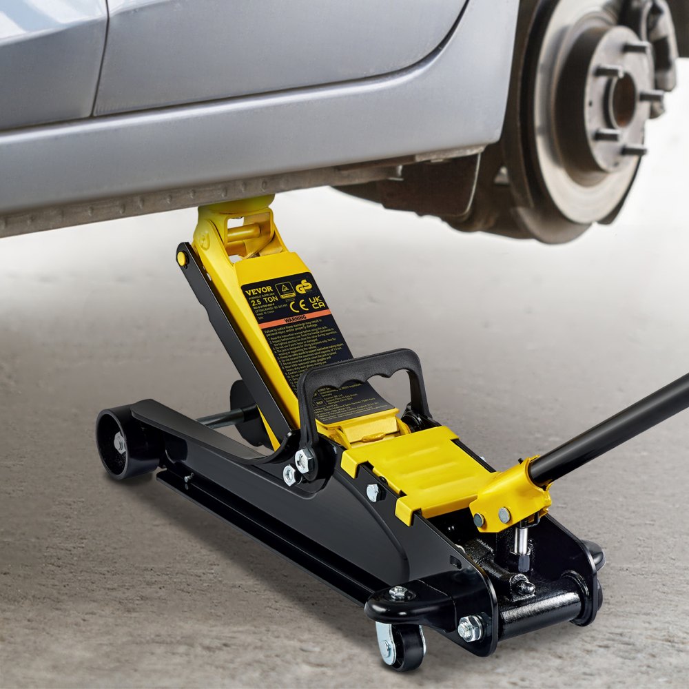 VEVOR Floor Jack, 2.5 Ton Low Profile Floor Jack, Heavy-duty Steel Racing Floor Jack With Single Piston Lift Pump