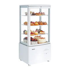VEVOR Refrigerated Display Case, 3 Cu.Ft./85L Countertop Pastry Display Case, 3-Tier Commercial Cake Refrigerator with