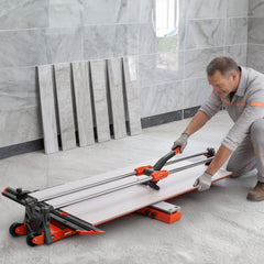 VEVOR 47.2-Inch Manual Tile Cutter, Upgraded Sliding Head Cutting Tool with Spring-Loaded Base, Angle Fence, Tungsten