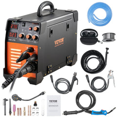 VEVOR MIG Welder, 3 in 1 Welder Welding Machine, 270 Amp MIG Lift TIG Arc Welder 110V 220V Lift TIG Welder Lift ARC