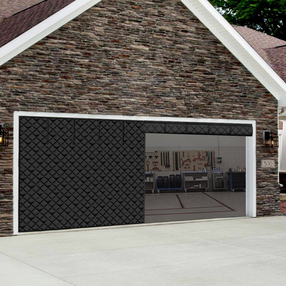 VEVOR Garage Door Screen for Winter, 18x7FT, Garage Door Insulation Kit, Magnetic Thermal Insulated Door Curtain with