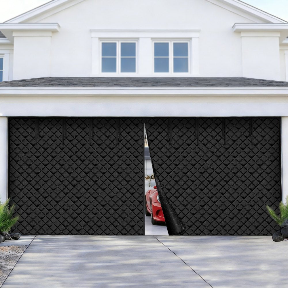 VEVOR Garage Door Screen for Winter, 18x7FT, Garage Door Insulation Kit, Magnetic Thermal Insulated Door Curtain with