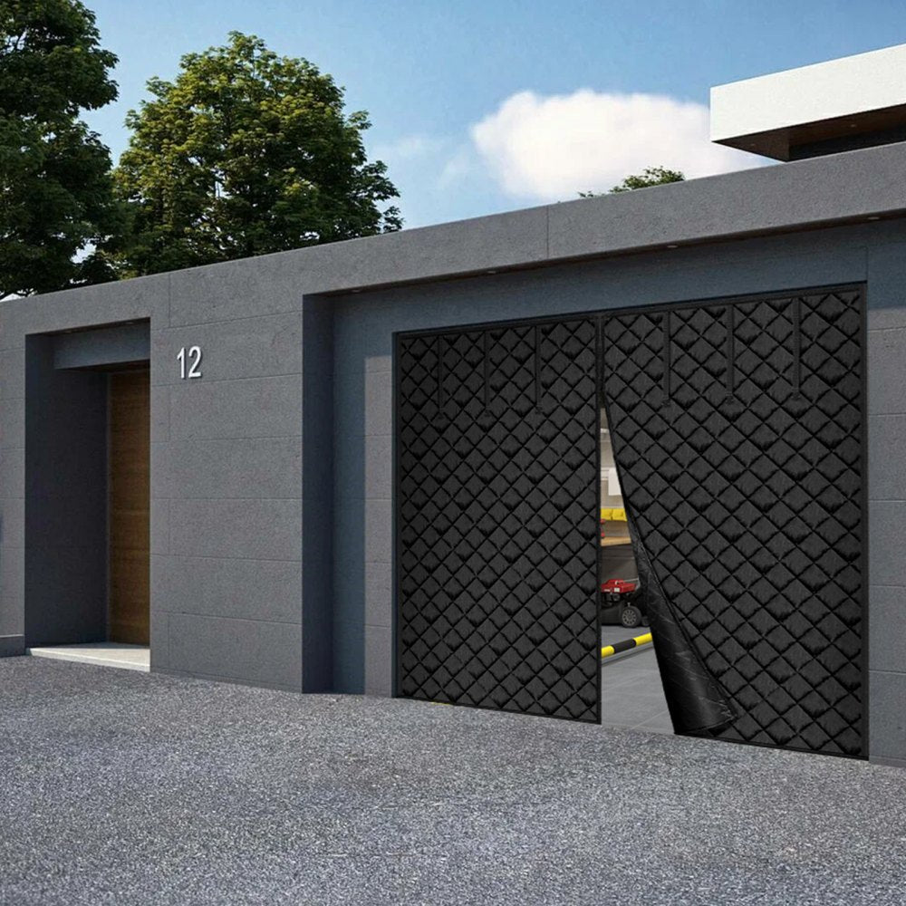 VEVOR Garage Door Screen for Winter, 10x8FT, Garage Door Insulation Kit, Magnetic Thermal Insulated Door Curtain with