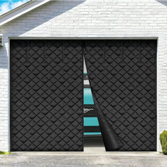 VEVOR Garage Door Screen for Winter, 10x8FT, Garage Door Insulation Kit, Magnetic Thermal Insulated Door Curtain with