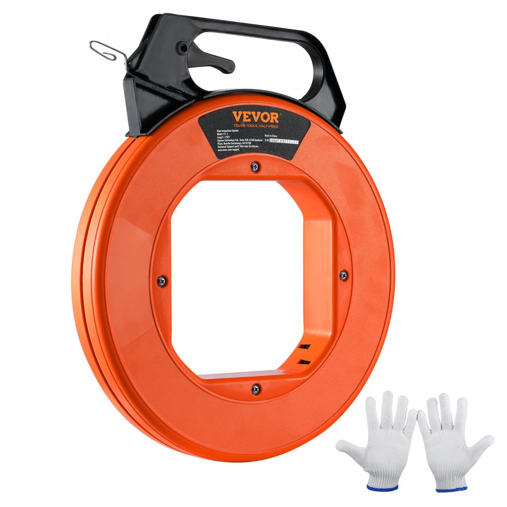 VEVOR Steel Wire Puller, 240ft, 1/8in, with Enhanced Housing & Handle, Simplified Cable Pulling Device, Adaptable for