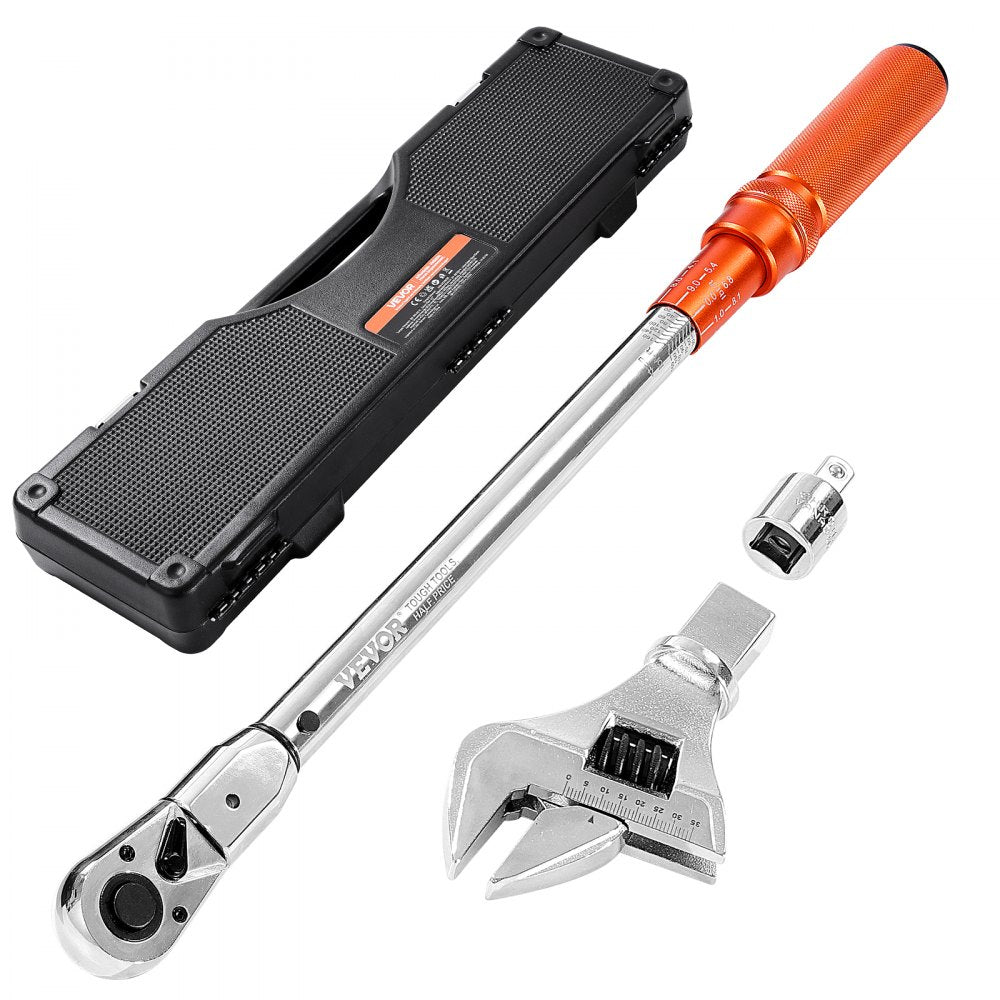 VEVOR Adjustable Click Torque Wrench, 1/2 Inch Drive, 20-160 lbf-ft/27.1-216.8 N.m, Dual-direction and Dual Range