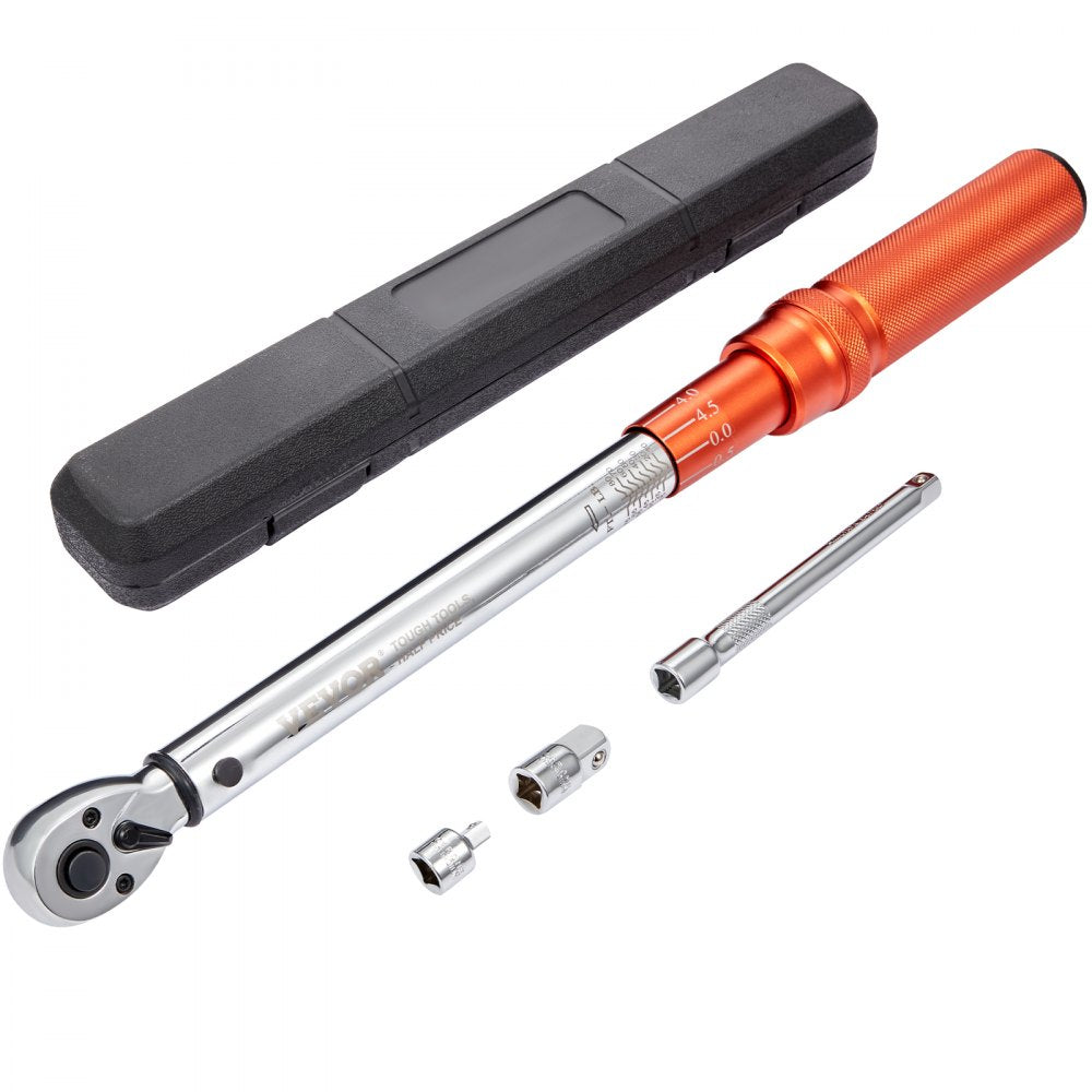 VEVOR Torque Wrench, 3/8-inch Drive Click Torque Wrench 10-80ft.lb/14-110n.m, Dual-Direction Adjustable Torque Wrench