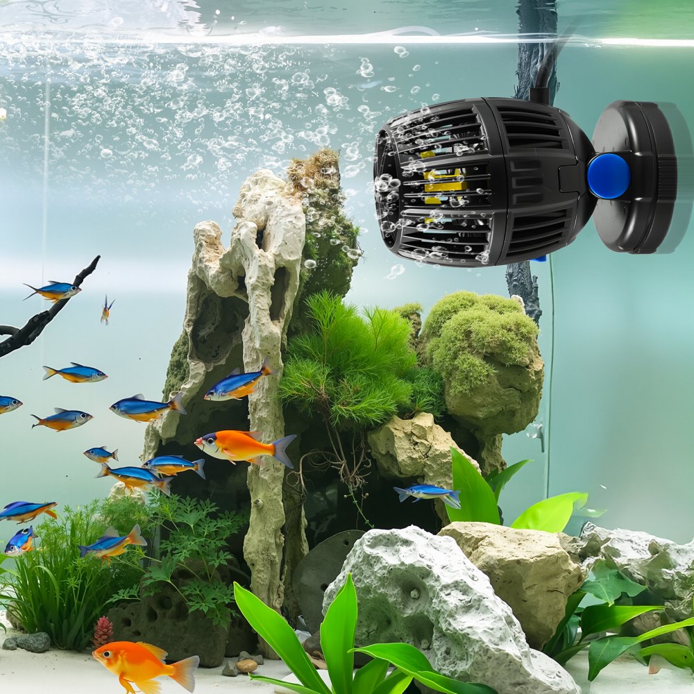 VEVOR Aquarium Wave Maker, 20W, 2113 GPH Quiet and Strong DC Powerhead, Adjustable Fish Tank Circulation Pump with