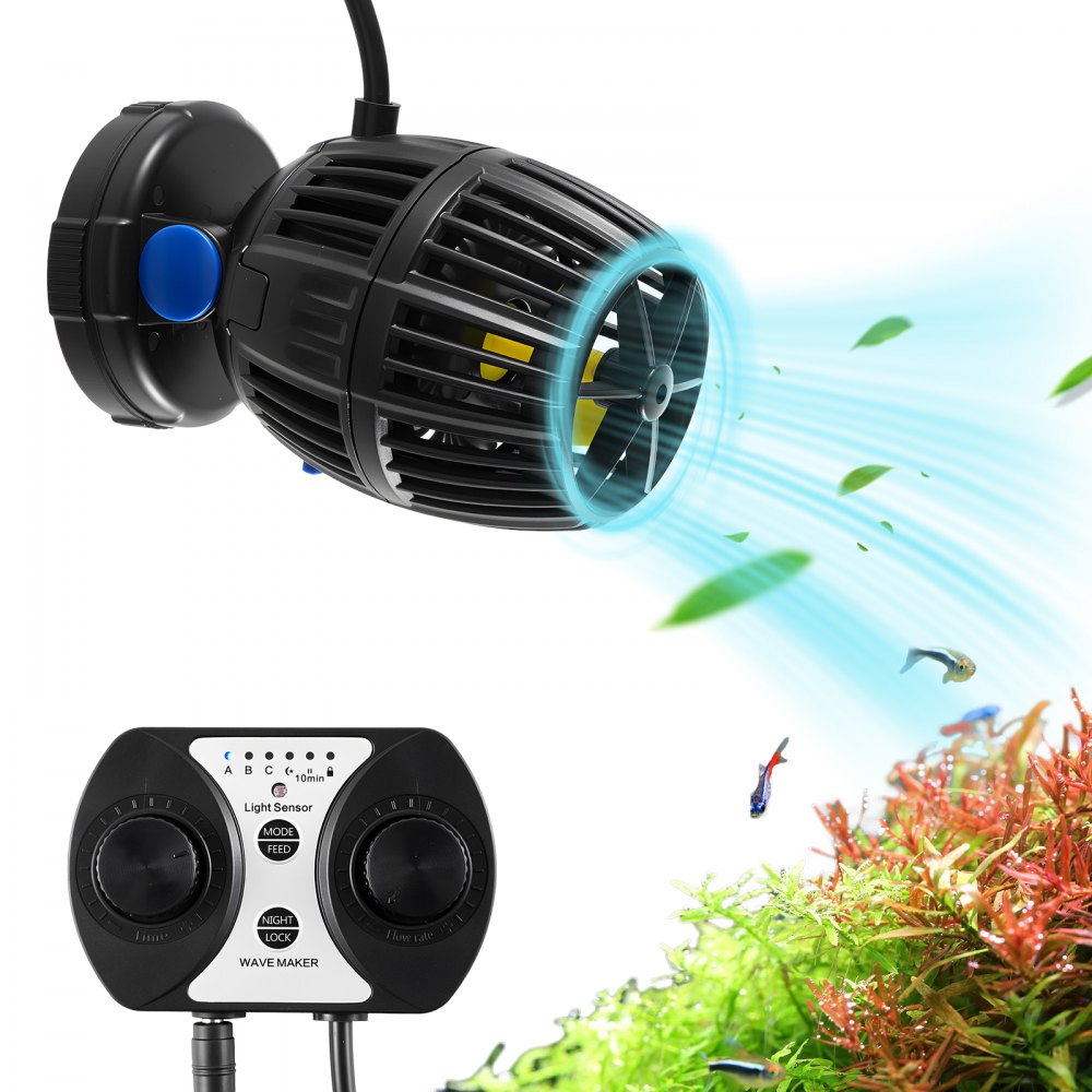 VEVOR Aquarium Wave Maker, 20W, 2113 GPH Quiet and Strong DC Powerhead, Adjustable Fish Tank Circulation Pump with