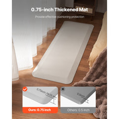 VEVOR Fall Mat for Elderly, 3/4-inch Thickened Fall Prevention Pad with Beveled Edge, Anti-Slip Bedside Safety Floor