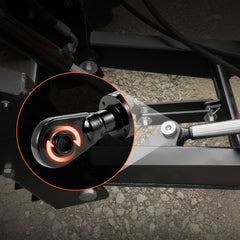 VEVOR Hydraulic Top Link Cat.1-1 (11 in, 20-7/8~31-7/8 in ), Hydraulic Cylinder with 2 Hoses & G3/8" Check Valve
