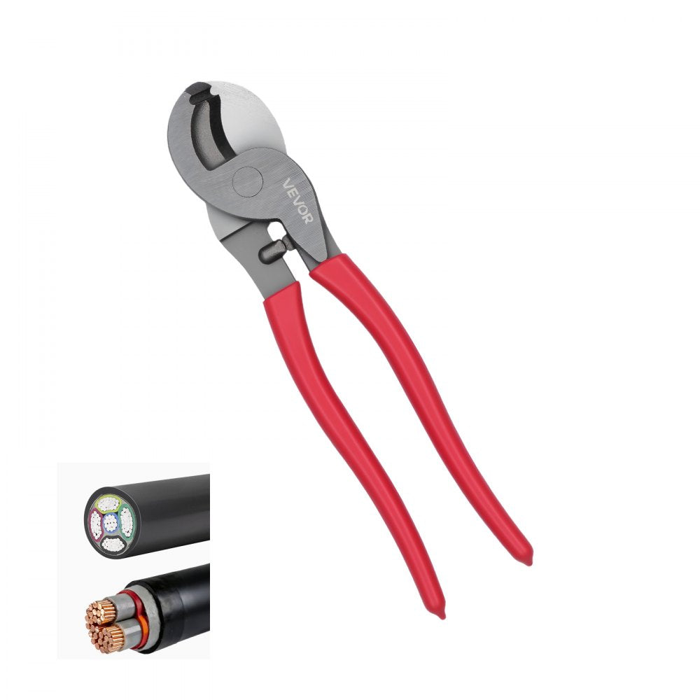 VEVOR High Leverage Cable Cutter, 9-1/4 in Compact, Forged Blades and PVC-Coated Handles, Heavy Duty Cable Cutting