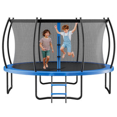 VEVOR Outdoor Trampoline, 10FT Recreational Trampoline, ASTM Approved Trampolines with Enclosure Net & Thickened Pad