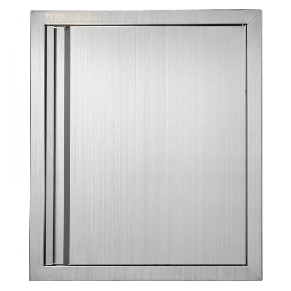 VEVOR BBQ Access Door, 18W x 21H Inch Single Outdoor Kitchen Door, Stainless Steel Flush Mount Door, Wall Vertical Door