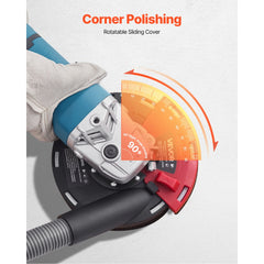 VEVOR Grinding Dust Shroud for Angle Grinder, Universal 4-5 in, Surface Grinder Dust Shroud with 6 Clamping Washers