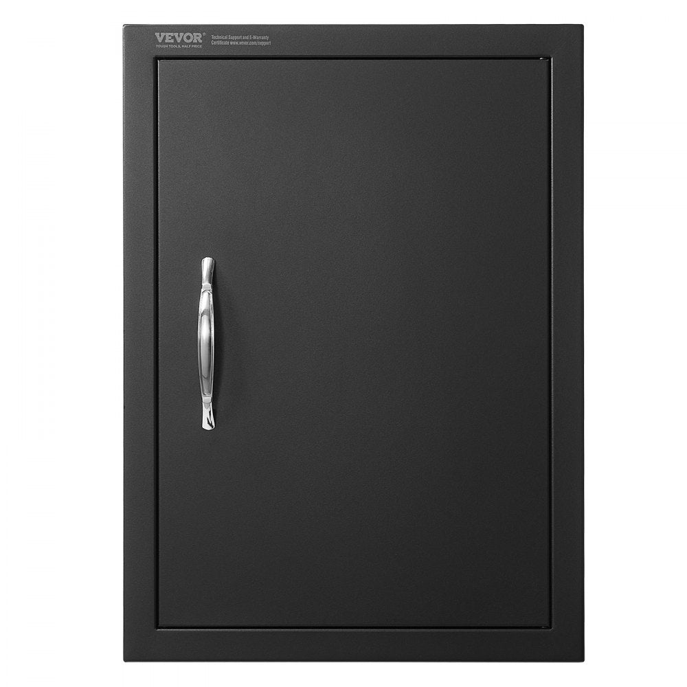 VEVOR BBQ Access Door, 16W x 22H Inch Single Outdoor Kitchen Door, Cold Plate Flush Mount Door, Wall Vertical Door with