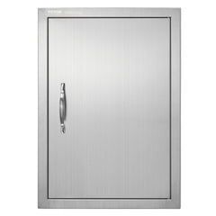 VEVOR BBQ Access Door, 17W x 24H Inch Single Outdoor Kitchen Door, Stainless Steel Flush Mount Door, Wall Vertical Door