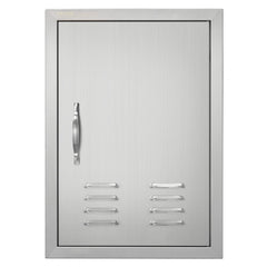 VEVOR BBQ Access Door, 17W x 24H Inch Single Outdoor Kitchen Door, Stainless Steel Flush Mount Door, Wall Vertical Door