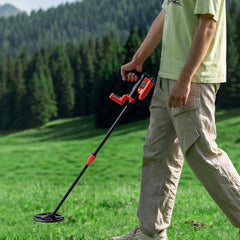 VEVOR Metal Detector, 6", Lightweight Metal Detector with LCD Display, IP68 Waterproof Search Coil, Adjustable
